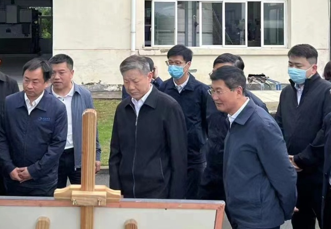 陆克华副市长一行调研清溪公司提标项目运行情况